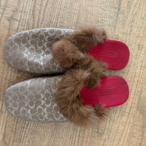 Coach vintage y2k slippers women’s size 7